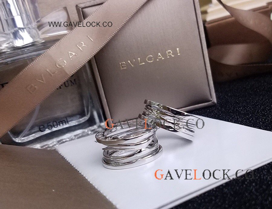Copy Bvlg@ri B.zero1 Silver Hollow Ring Wide or Thin model